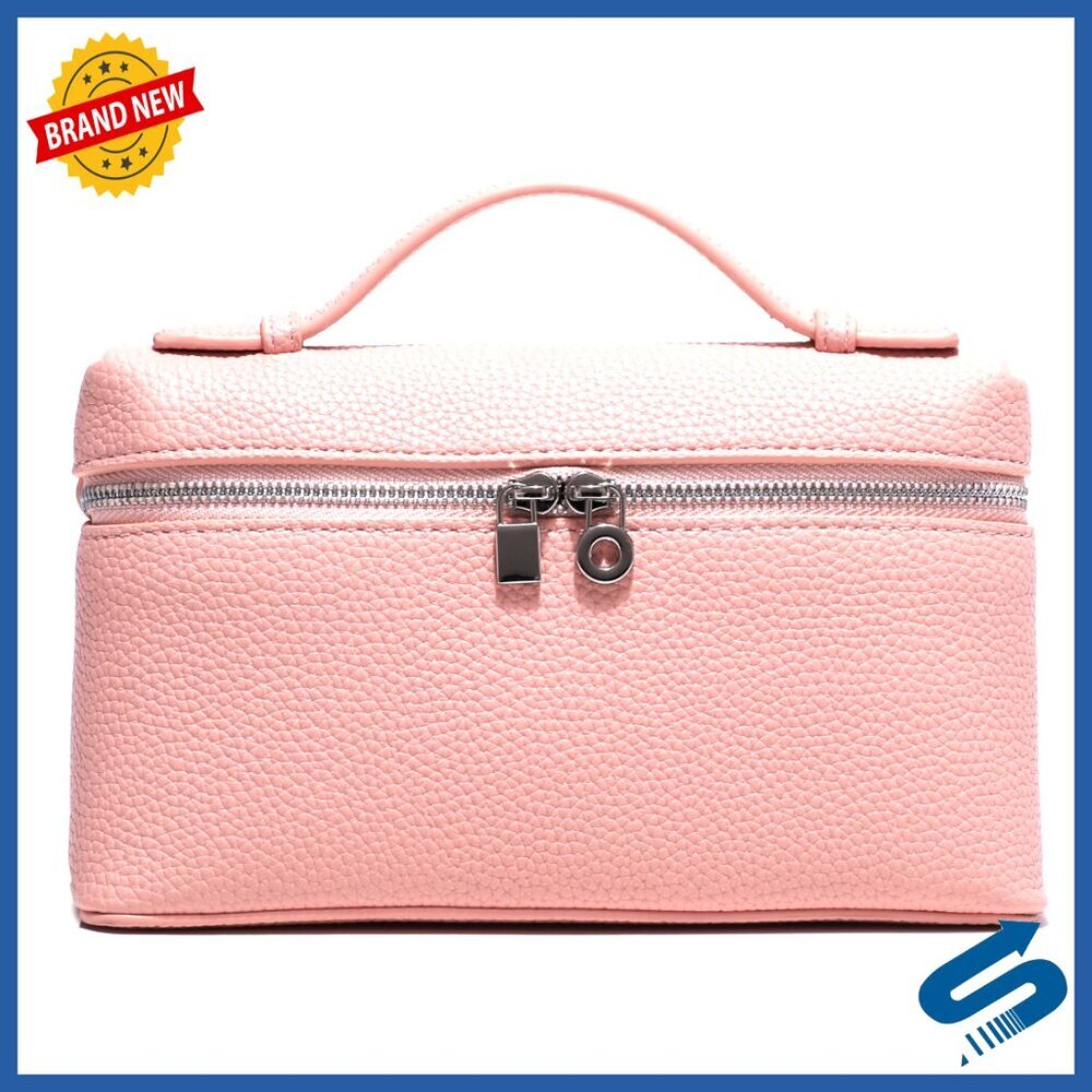 Small Crossbody Bag with Top Handle, Synthetic Leather, Quiet Luxury Style